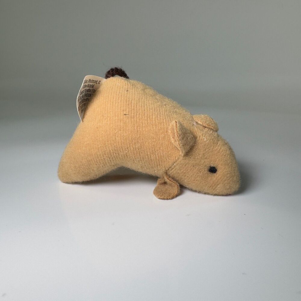 Vintage McDonalds Babe Mouse Plush Toy 1995 Collectible Happy Meal Toys